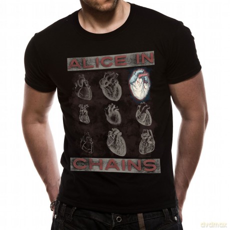 Alice In Chains: Heart, Black, Men's (M) [T-Shirt]