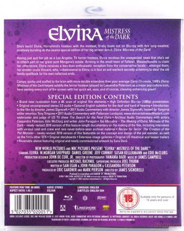 Elvira Mistress of the Dark (Elvira, Władczyni Ciemności) [Blu-Ray]