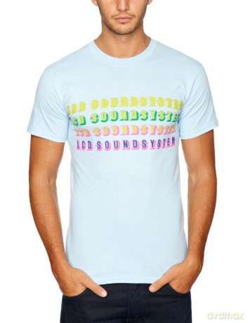 Lcd Soundsystem: Multicolour Logo, Blue, Men's (L) [T-Shirt]