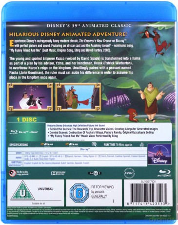 Emperors New Groove (Nowe szaty króla) [Blu-Ray]