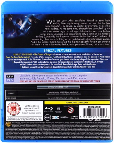 Fringe The Complete Season 4 (Fringe: Na granicy światów) [4xBlu-Ray]