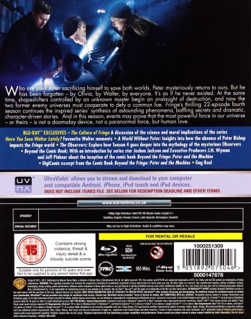 Fringe The Complete Season 4 (Fringe: Na granicy światów) [4xBlu-Ray]
