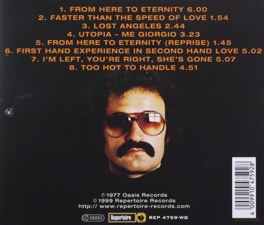 Giorgio Moroder: From Here To Eternity [CD]