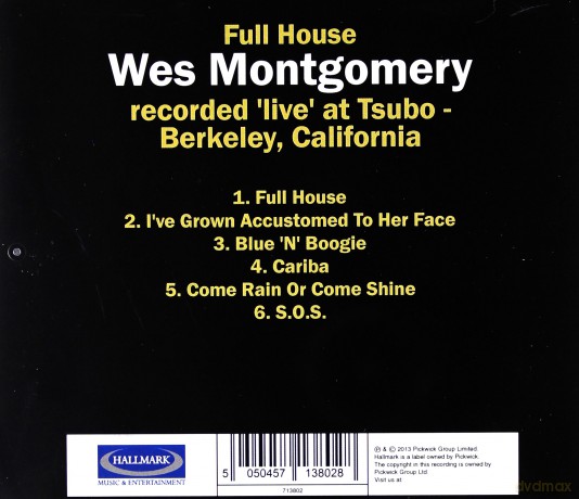 Wes Montgomery: Full House [CD]