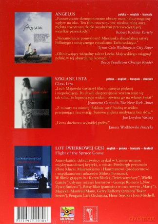 Lech Majewski Kolekcja 1: Angelus / Szklane Usta / Lot Świerkowej Gęsi [3DVD]