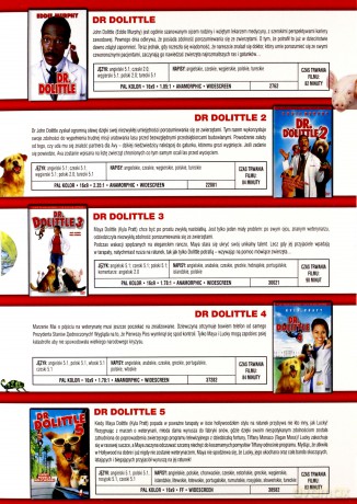Dr. Dolittle Kolekcja [5DVD]