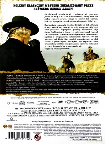 Pat Garrett i Billy Kid wydanie kolekcjonerskie [2DVD]