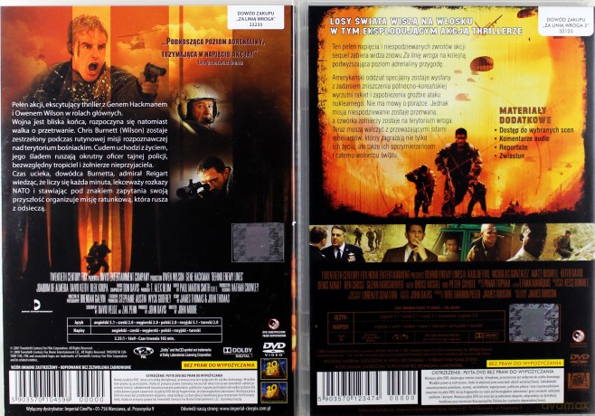 Za linią wroga / Za linią wroga II: Oś zła Pakiet [2DVD]