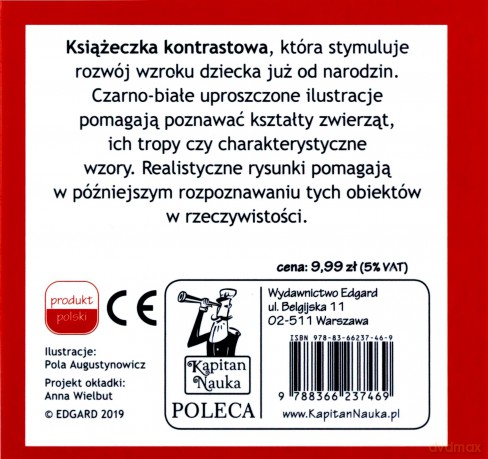 Kapitan Nauka. Harmonijka kontrastowa. Świat zwierząt [KSIĄŻKA]