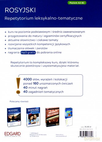 Rosyjski. Repetytorium leksykalno-tematyczne A2-B1 - Anna Buczel [KSIĄŻKA]