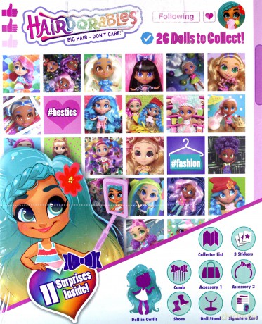 Laleczka Hairdorables z zestawem kreatywnym II