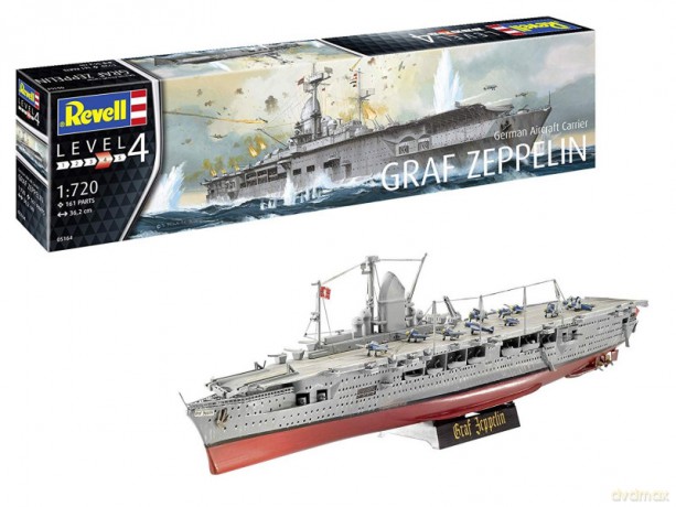 Model plastikowy Niemiecki lotniskowiec Graf Zeppelin Sh