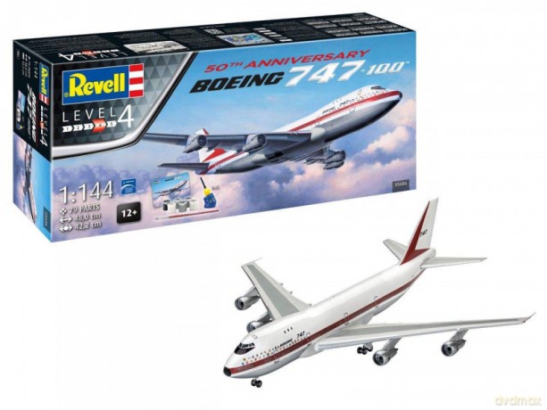 Model plastikowy Zestaw upominkowy 50th Anniversary Boeing 747-100 1/144