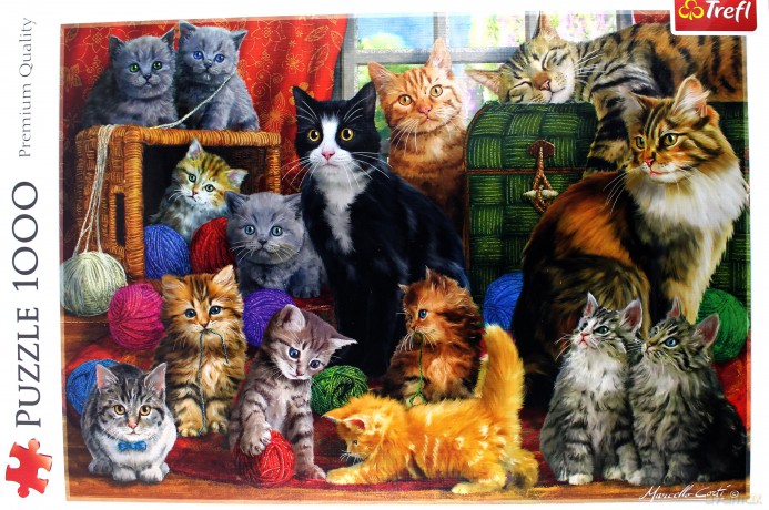 TREFL 1000 el. - Kocie spotkanie [PUZZLE]