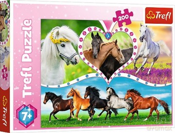TREFL 200 el. - Piękne konie [PUZZLE]