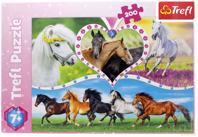 TREFL 200 el. - Piękne konie [PUZZLE]