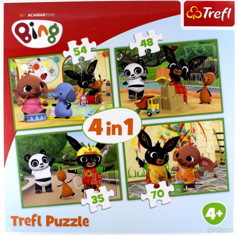 TREFL 4w1 Bing - Wesoły dzień [PUZZLE]