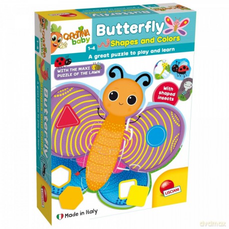 Zestaw edukacyjny Carotina Baby Motyl, Kształty i kolory [GRA]