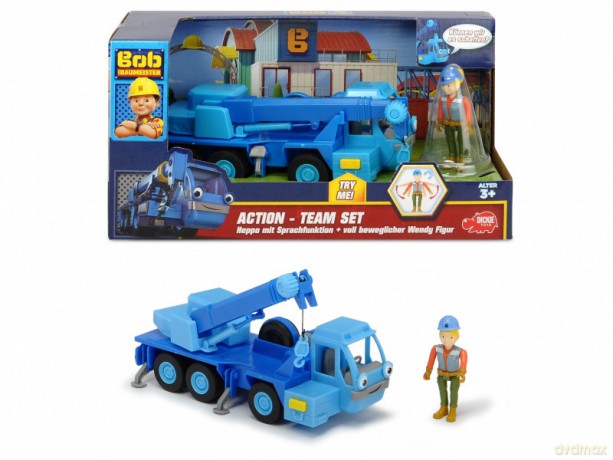 Zestaw z figurką Bob Budowniczy Dźwig + figurka Marty [FIGURKA]