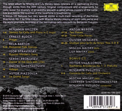 Mischa Maisky: 20th Century Classics [2CD]