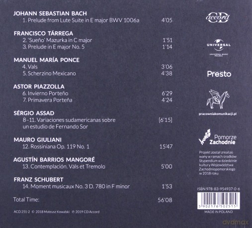 Mateusz Kowalski: Classical Guitarist [CD]