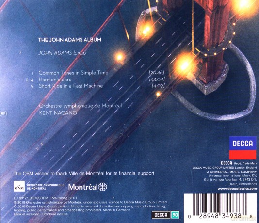 Nagano Kent: The John Adams Album [CD]