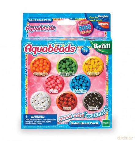 Aquabeads Zestaw litych koralików