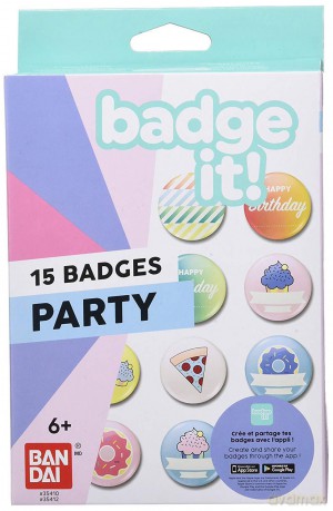Badge It! Party - zestaw przypinek
