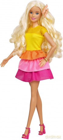 Barbie Lalka Stylowe Loki Zestaw DIY