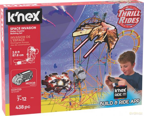 K'Nex Kosmiczna Inwazja kolejka górska - zestaw konstrukcyjny