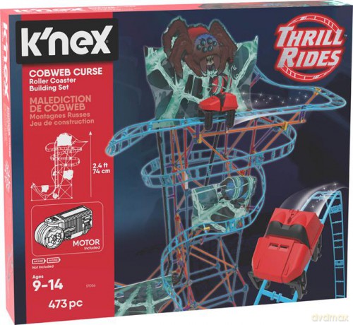 K'Nex Pajęcza klątwa kolejka górska - zestaw konstrukcyjny