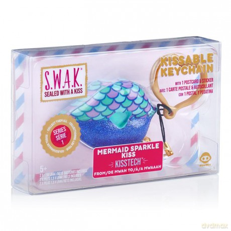 S.W.A.K Interaktywne całuśne usta- brelok Mermaid Sparkle Kiss
