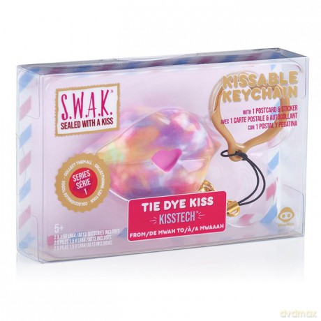 S.W.A.K Interaktywne całuśne usta- brelok TieDye Kiss