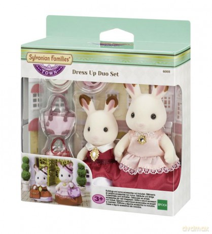 Sylvanian Families Town Series Zestaw dwóch elegancko ubranych królików