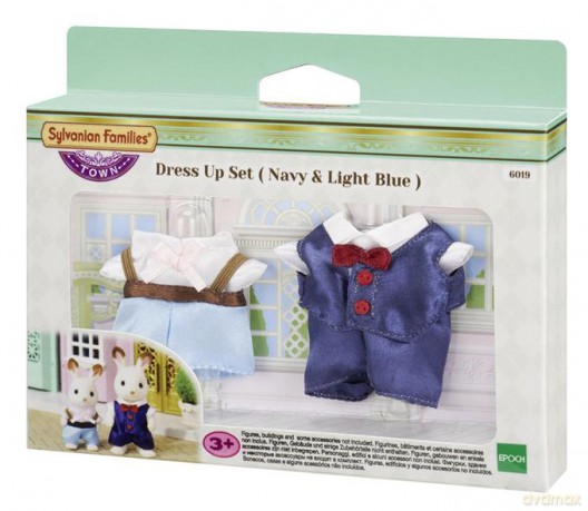 Sylvanian Families Town Series Zestaw eleganckich ubranek (granatowe i jasnoniebieskie)