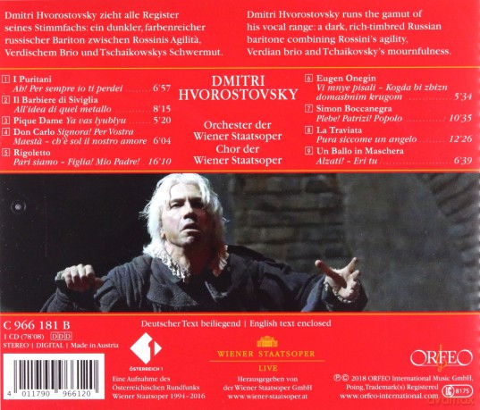 Dmitri Hvorostovsky [CD]