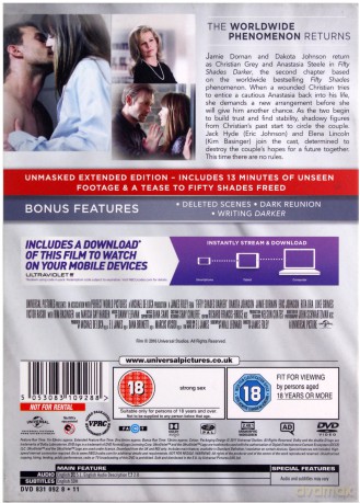 Fifty Shades Darker Unmasked Edition (Ciemniejsza strona Greya) [DVD]