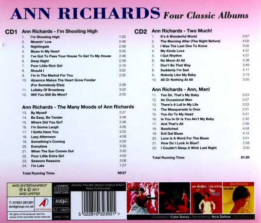 Ann Richards: Four Classic Albums [CD]