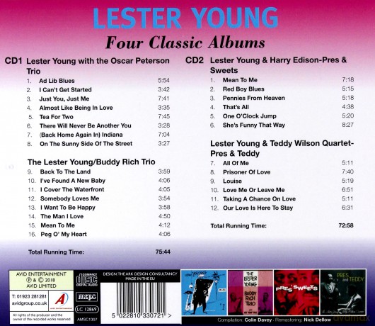 Lester Young: Four Classic Albums [CD]