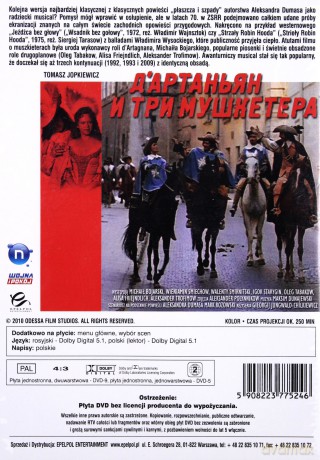 Klasyka Kina Radzieckiego: D'Artagnan i Trzej Muszkieterowie (1978) [DVD]