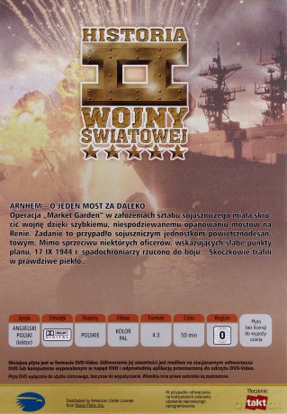 Historia II Wojny Światowej 23: Arnchem - O jeden most za daleko [DVD]