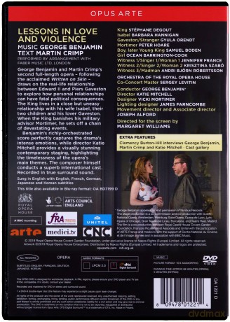 The Royal Opera: George Benjamin: Lessons In Love And Violence [DVD]