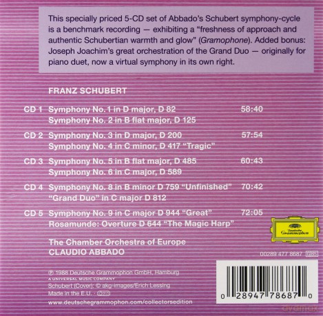 Abbado: Schubert: The Symphonies (Collectors Edition) [5CD]