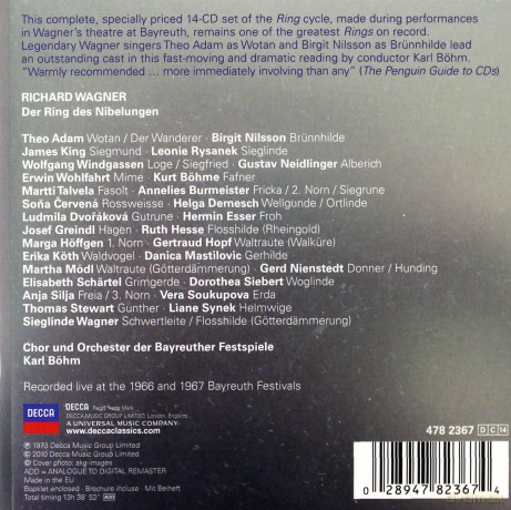 Bohm: Wagner: Der Ring Des Nibelungen (Collectors Edition) [BOX] [14CD]