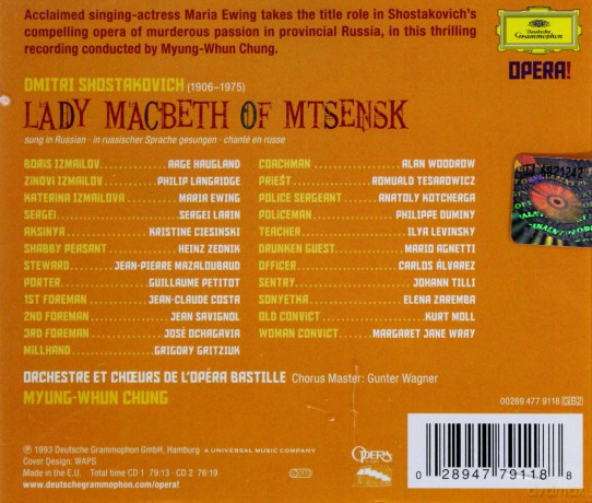 Myung-Whun Chung: Shostakovich: Lady Macbeth (Opera!) [2CD]