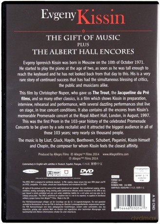 Evgeny Kissin: Gift Of Music [DVD]