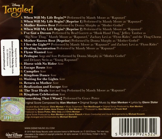 Tangled soundtrack (Zaplątani) [CD]
