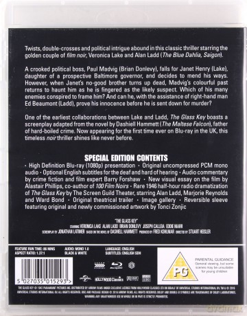 Glass Key (Szklany klucz) [Blu-Ray]