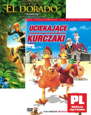 Uciekające kurczaki / Droga do El Dorado Pakiet [2DVD]