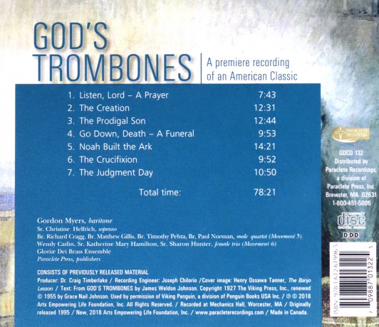 Gloriae Dei Cantores: Gods Trombones [CD]